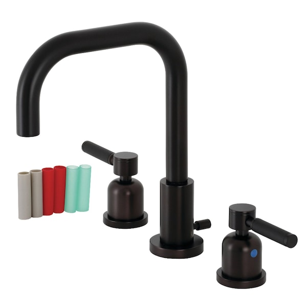 FSC8935DKL Kaiser Widespread Bathroom Faucet W/ Brass Pop-Up, Bronze